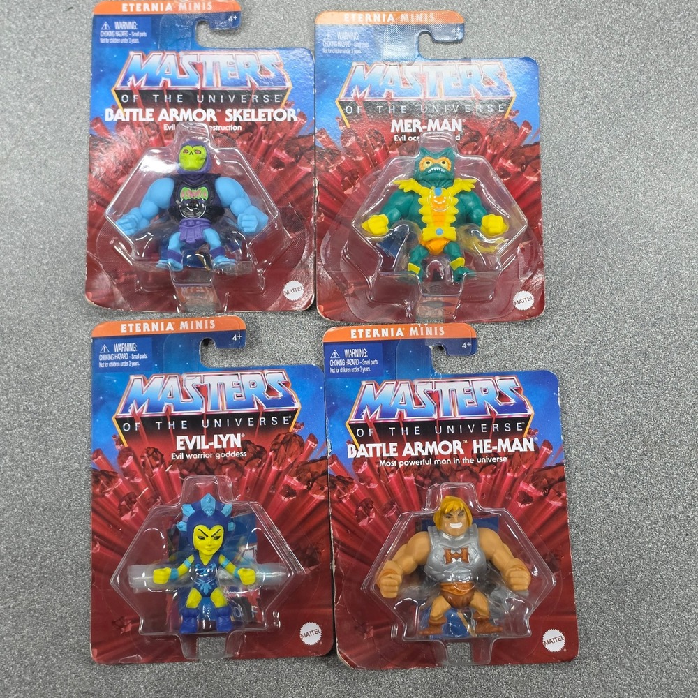 Mattel Masters of the Universe Eternia Minis Set 4 Multicolor New Action Figures
